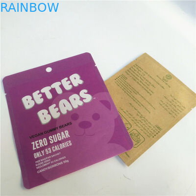 Bolso de empaquetado Cmyk del bocado plano de VMPET 1.2C NY 1.5C para el caramelo de la galleta