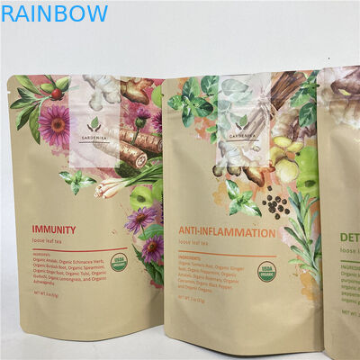 Cmyk 1.2C MPET se levanta el PA de la bolsa 1.5C de la cremallera para el té/el café