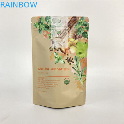 Cmyk 1.2C MPET se levanta el PA de la bolsa 1.5C de la cremallera para el té/el café