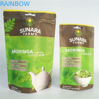 Bolsos que se puede volver a sellar laminados 110mic del acondicionamiento de los alimentos del SGS de la película VMPET para el té/las nueces