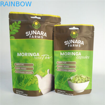 Bolsos que se puede volver a sellar laminados 110mic del acondicionamiento de los alimentos del SGS de la película VMPET para el té/las nueces