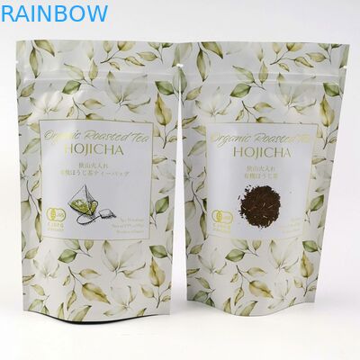 Polvo del té de VMPET FDA Cmyk Matte Aluminum Foil Pouch 150mic Matcha