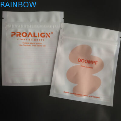 Cerradura plástica de la cremallera del MOPP Vmpet que empaqueta a Matte Teeth Clear Aligners ISO
