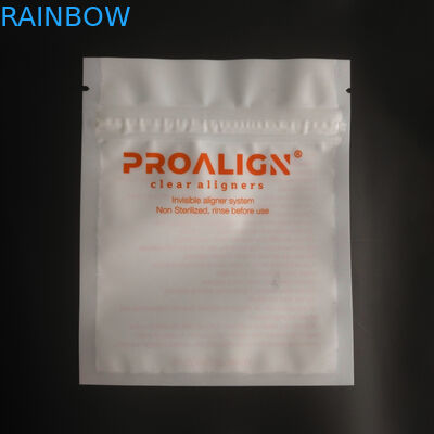Cerradura plástica de la cremallera del MOPP Vmpet que empaqueta a Matte Teeth Clear Aligners ISO