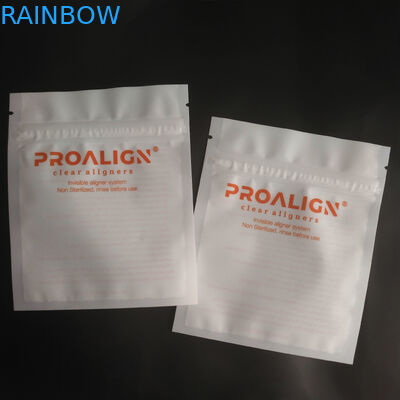 Cerradura plástica de la cremallera del MOPP Vmpet que empaqueta a Matte Teeth Clear Aligners ISO