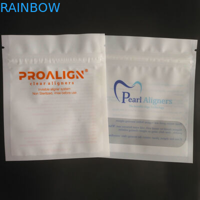 Cerradura plástica de la cremallera del MOPP Vmpet que empaqueta a Matte Teeth Clear Aligners ISO