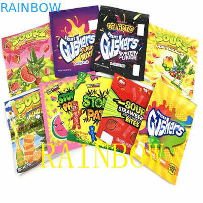 la lámina de mylar plana de 100mic VMPET CMYK empaqueta la bolsa de empaquetado de Edibles del caramelo de 120x150m m