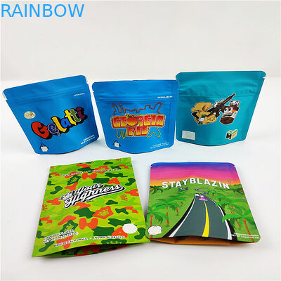 Bolsas de empaquetado del bolso 3.5g CBD Mylar de la prueba del olor de la galleta del FSC BSCI CMYK