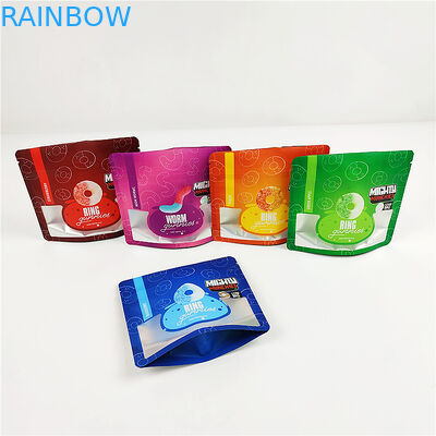 Fotograbado de 3.SA8000 QS CBD que imprime las bolsas 100mic Matte Clear Mylar Bags de la prueba del olor