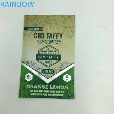 1g impresos de encargo 3.5g reciclan bolso comestible gomoso de la mala hierba del soporte para arriba 3.5g mylar del oso CBD de la cremallera de la prueba del olor el pequeño