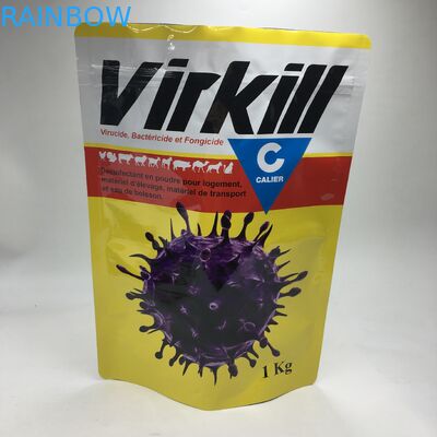 El soporte encima del empaquetado laminado compuesto del almacenamiento de la comida del polvo de la proteína del papel de aluminio empaqueta bolsos de polvo Ziplock de la comida 1kg