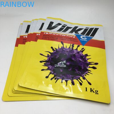 El soporte encima del empaquetado laminado compuesto del almacenamiento de la comida del polvo de la proteína del papel de aluminio empaqueta bolsos de polvo Ziplock de la comida 1kg