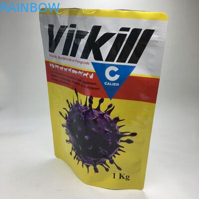 El soporte encima del empaquetado laminado compuesto del almacenamiento de la comida del polvo de la proteína del papel de aluminio empaqueta bolsos de polvo Ziplock de la comida 1kg