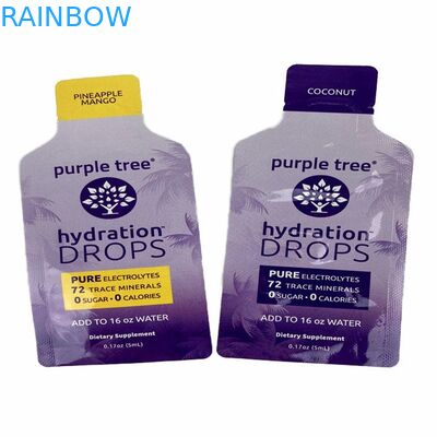 El cereal por encargo Edibles Mylar empaqueta bolsos de empaquetado de la prueba del olor de la bolsita del polvo del aceite de la crema del chocolate de la mantequilla de cacahuete