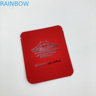 MOQ BAJO 500pcs que mylar comestible empaqueta el empaquetado impreso de encargo del bolso de la hoja empaqueta la comida para el azafrán y el té secos de azafrán