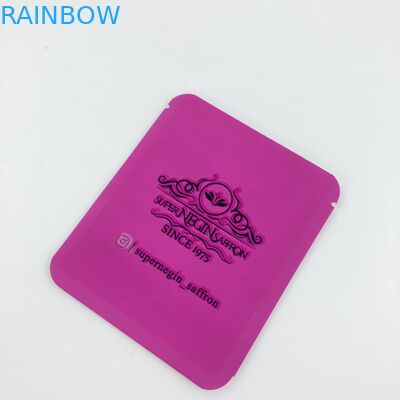 comida de los bolsos para el azafrán de azafrán seca y té 500pcs MOQ para las nueces de empaquetado de encargo del bolso que empaquetan el bolso