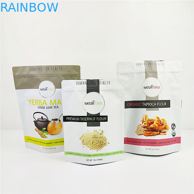 el fotograbado Mylar del cereal ISO de las bolsas del envase de plástico de 100mic CMYK se levanta la bolsa