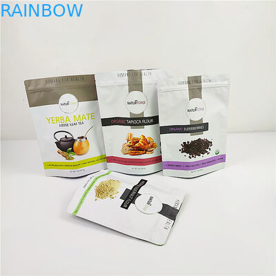 el fotograbado Mylar del cereal ISO de las bolsas del envase de plástico de 100mic CMYK se levanta la bolsa