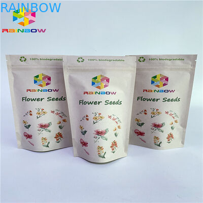 El bolso Ziplock de papel Vmpet del PA 1.5c 80mic Kraft laminó bolsos de empaquetado de la nuez