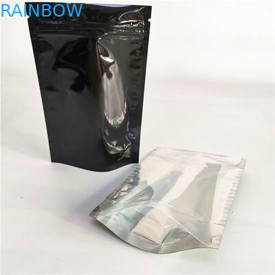 Pequeños bolsos negros de Bean Plastic Pouches Zipper Packaging del café del papel de aluminio