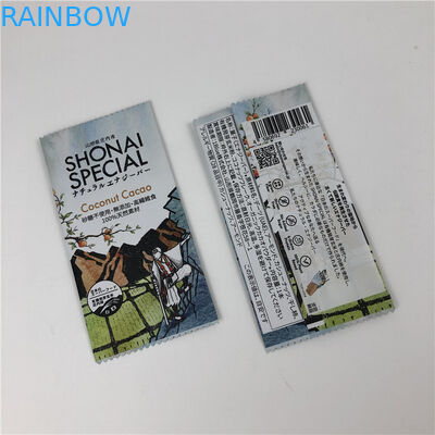 Envoltura plástica modificada para requisitos particulares de aislamiento trasera de la barra de Granola de la categoría alimenticia del bolso para el chocolate/el empaquetado de la barra de energía