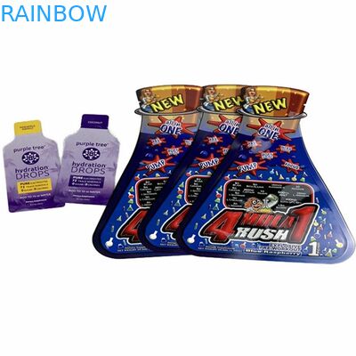 Bolsita poner crema cosmética formada especial del champú de la impresión de Mylar de la suave al tacto de los paquetes plásticos de la bolsa comestible de encargo del delta 8