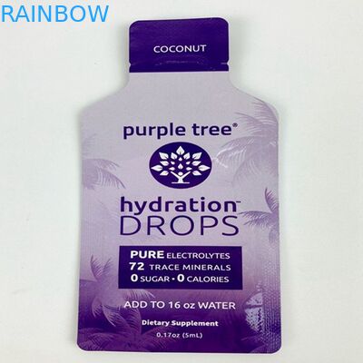 Bolsita poner crema cosmética formada especial del champú de la impresión de Mylar de la suave al tacto de los paquetes plásticos de la bolsa comestible de encargo del delta 8