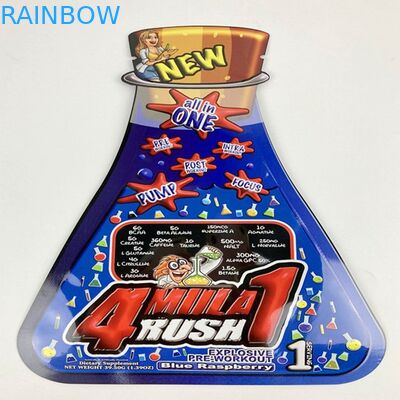 Bolsita poner crema cosmética formada especial del champú de la impresión de Mylar de la suave al tacto de los paquetes plásticos de la bolsa comestible de encargo del delta 8