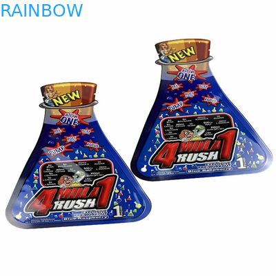 La bolsa de encargo del caramelo del bocado del bolso plano de la comida de Mylar de la bolsita del aceite de coco de la forma de la impresión de Digitaces para las malas hierbas florece