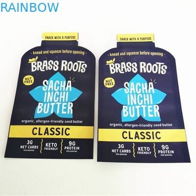 La bolsa de encargo del caramelo del bocado del bolso plano de la comida de Mylar de la bolsita del aceite de coco de la forma de la impresión de Digitaces para las malas hierbas florece