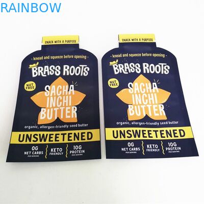 La bolsa de encargo del caramelo del bocado del bolso plano de la comida de Mylar de la bolsita del aceite de coco de la forma de la impresión de Digitaces para las malas hierbas florece