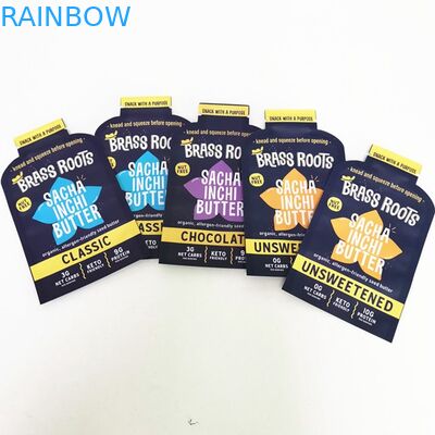 La bolsa de encargo del caramelo del bocado del bolso plano de la comida de Mylar de la bolsita del aceite de coco de la forma de la impresión de Digitaces para las malas hierbas florece