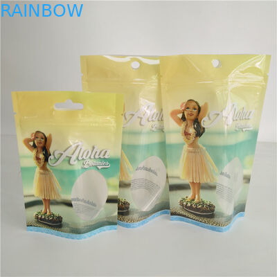 La hoja impresa de encargo Mylar de la astilla del aceite de cáñamo escarda el bolso de empaquetado de la cápsula de Vape Pen Pack Gummies Candy Pouches CBD