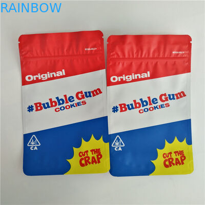 La hoja impresa de encargo Mylar de la astilla del aceite de cáñamo escarda el bolso de empaquetado de la cápsula de Vape Pen Pack Gummies Candy Pouches CBD