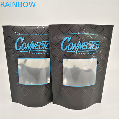 Aceite Bud Weed Gummy Candy Sachet del papel de aluminio de la prueba del olor de la cremallera de la prueba del niño THC 420 CBD