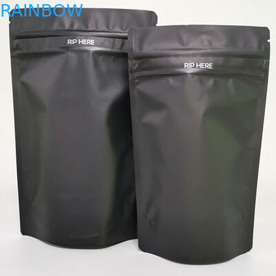 Tres bolso herbario impreso de encargo de la cremallera de la cápsula del aceite de las malas hierbas CBD del bolso del aceite de la hoja del tabaco del sello del lado