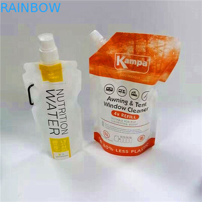 Bolso recargable líquido con el canalón y la tapa para el bolso detergente líquido del canalón para la bolsa de aluminio del canalón del detergente