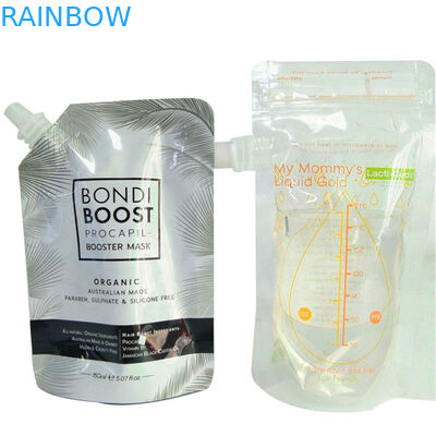 El fotograbado del bolso 240mic de la bolsa del canalón de CMYK Pantone se levanta la bolsa del canalón