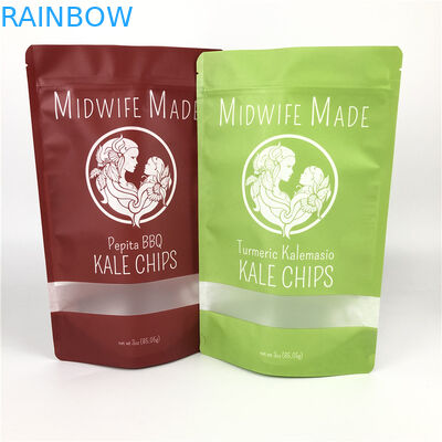 Veggies mezclados Chips Packaging Plastic Bag del paquete de los paquetes de la bolsa de la fruta seca herbaria de encargo orgánica plástica Ziplock de Matcha