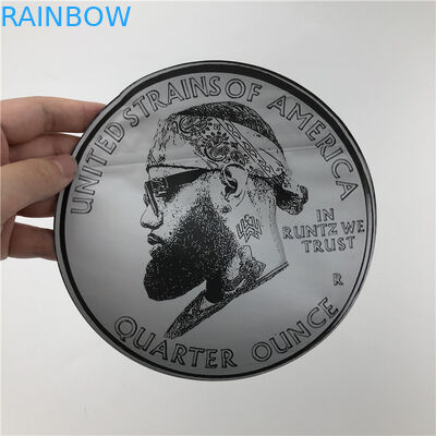 La suave al tacto que 3.5g plástico embala Mylar empaqueta bolsas irregulares cortadas con tintas con la ronda Ziplock forma bolsas de las galletas 7g