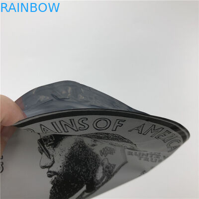 La suave al tacto que 3.5g plástico embala Mylar empaqueta bolsas irregulares cortadas con tintas con la ronda Ziplock forma bolsas de las galletas 7g