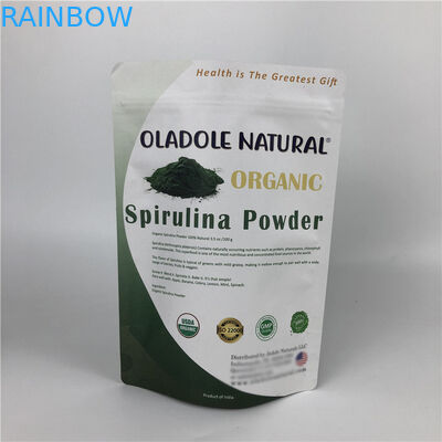 Bolsas de papel blancas de impresión de encargo de Kraft de la bolsa de Chips Zip Lock Stand Up