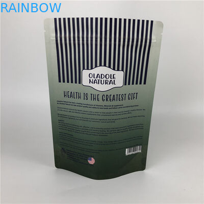 Bolsas de papel blancas de impresión de encargo de Kraft de la bolsa de Chips Zip Lock Stand Up