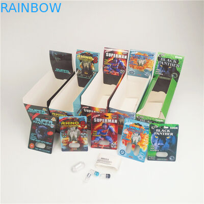 La cápsula del rinoceronte de la píldora ampolla el papel reciclado 200mic de papel de empaquetado del rinoceronte 7 de las tarjetas