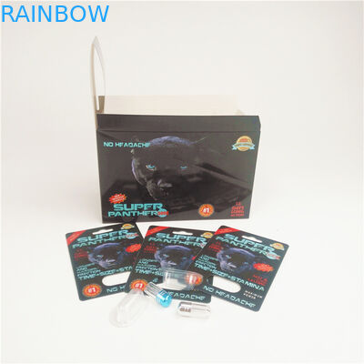 Mamba de empaquetado Pather de la ampolla de la caja de tarjeta de la píldora del platino 3D del rinoceronte 7