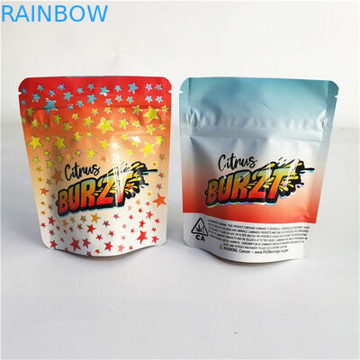 Fotograbado de Runtz 7g 35g CMYK de la prueba de Edibles Matte Mylar Aluminium Bag Smell