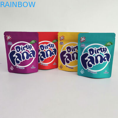 Fotograbado de Runtz 7g 35g CMYK de la prueba de Edibles Matte Mylar Aluminium Bag Smell