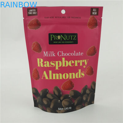 La bolsa plástica comestible de VMPET CMYK soldó nueces del chocolate en caliente salta 1.2C