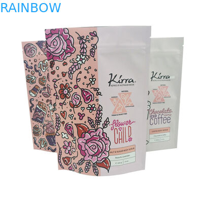 exfoliante corporal de empaquetado cosmético del chocolate de la moca del MOPP VMPET del bolso de 10C CMYK