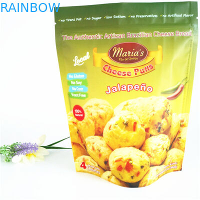 la cremallera que se puede volver a sellar 110mic empaqueta las palomitas plásticas de CMYK se levanta 1.2C MPET